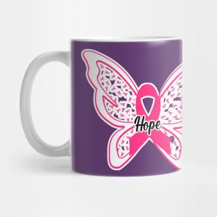 Breast Cancer Pink Ribbon Hope Mug